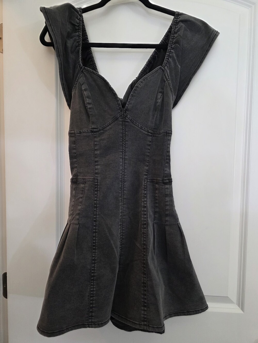 Blue B. Collection - Gray Denim Romper